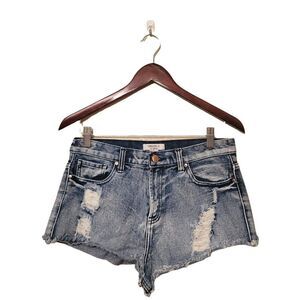 Forever 21 Womens Shorts 28 Acid Wash Distressed Jean Booty Cut Off